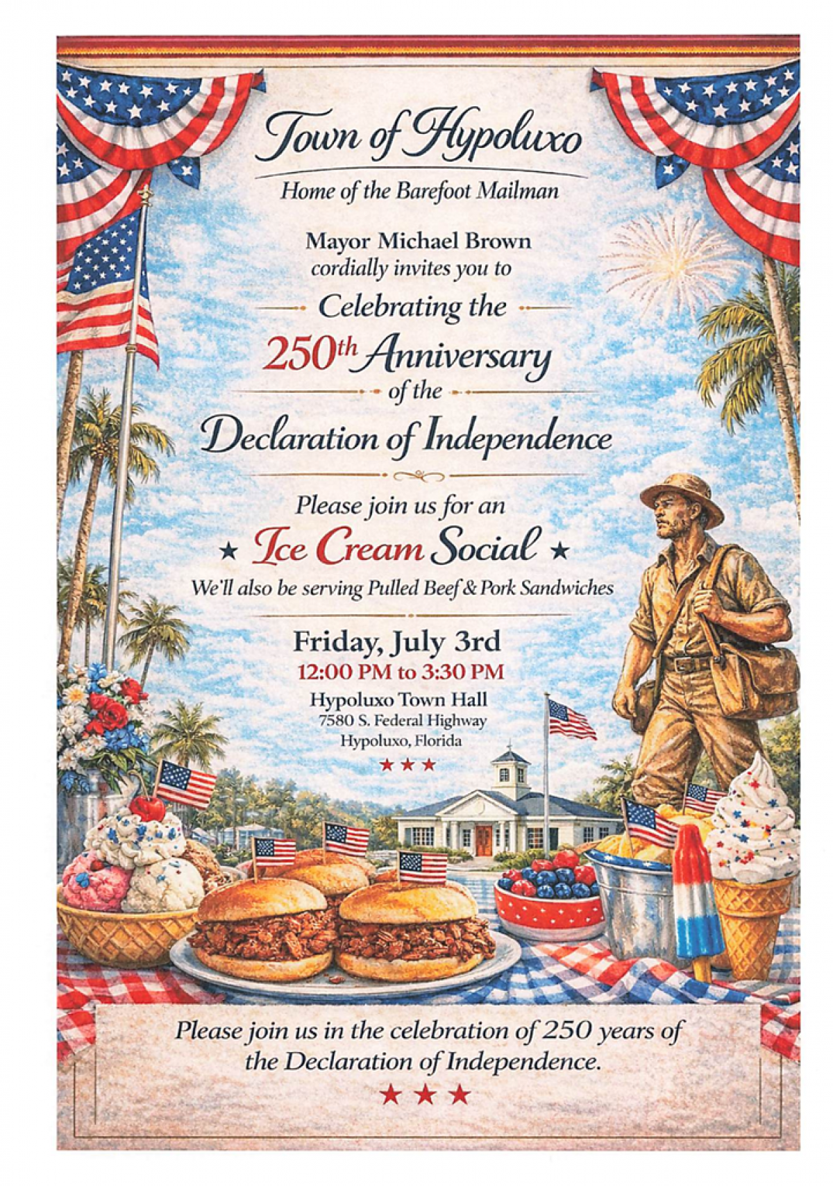 Ice Cream Social Invitation